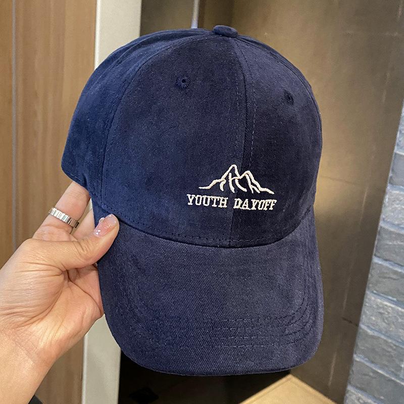 

Вышитая бейсболка однотонная винтажная шляпа от солнца регулируемая легкая папина шляпа для женщин мужчин Adjustable темно-синий