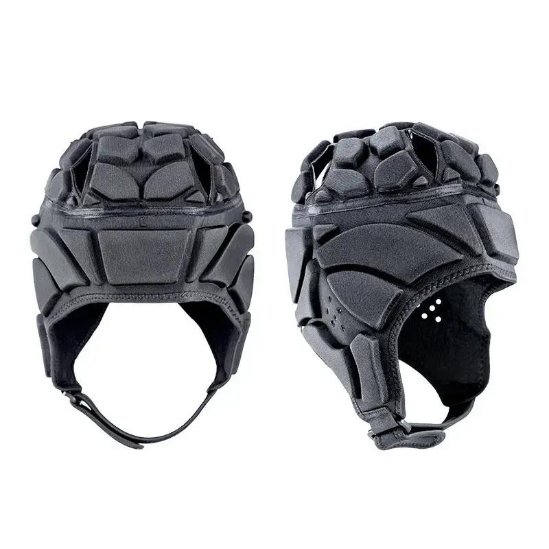 Unisex Sports Rugby Soccer DUAL SPORT Goalkeeper Adjustable Headgear Protector Football Head Guard Adult Large Soft EVA Helmet