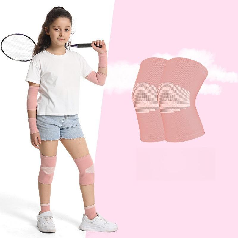 Breathable Knee Brace Protector for Children Relieves Knee Sports Pads for Basketball Volleyball Running Dancing Sports Safety S