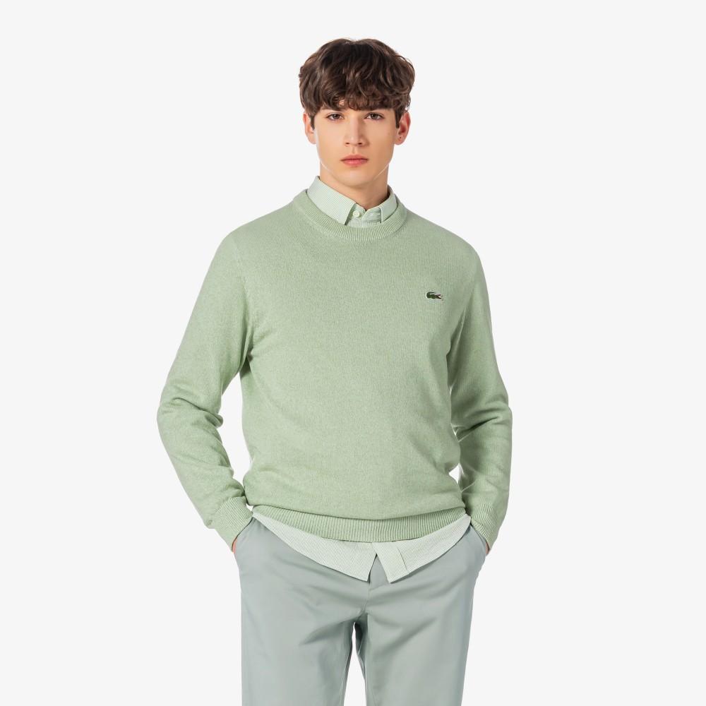 [lacoste] Men's Paper Long Sleeve Crewneck Pullover AH598E-56G02M