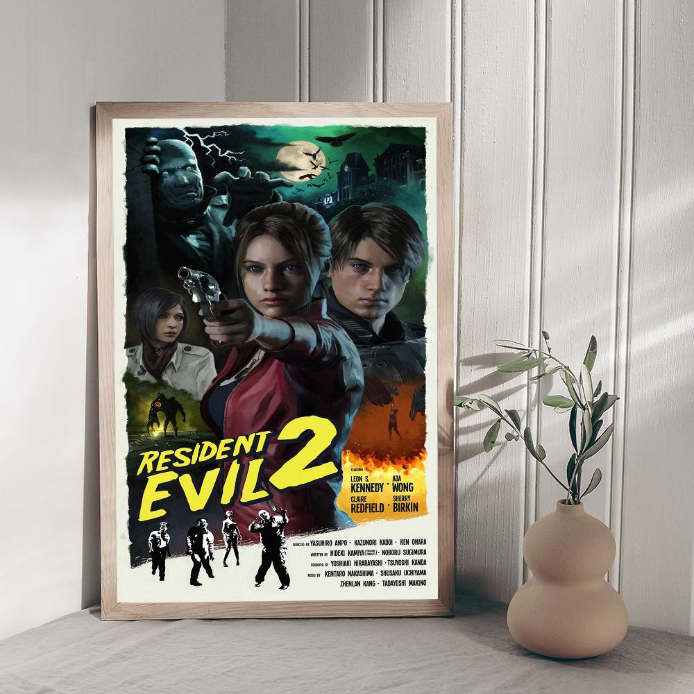 Joc Video R-Residents-Evil Printuri și Postere de Bună Calitate Vintage Decor Cameră Bar Cafea Decor Acasă