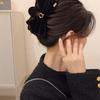 Ailae Double Ribbon All Velvet King Ribbon Hair Clip King Hair Clip