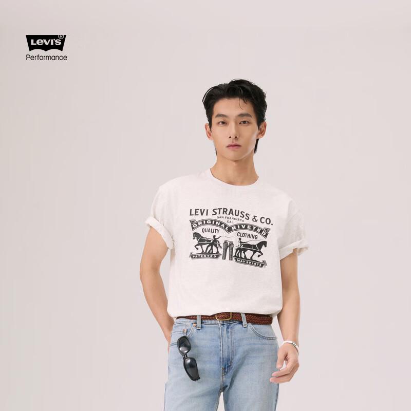 Мужская футболка Levi s Ice Cool с принтом Две лошади M
