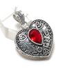Natural Garnet Gemstone Handmade 925 Sterling Silver Jewelry Pendant 1.46" ETC-13945