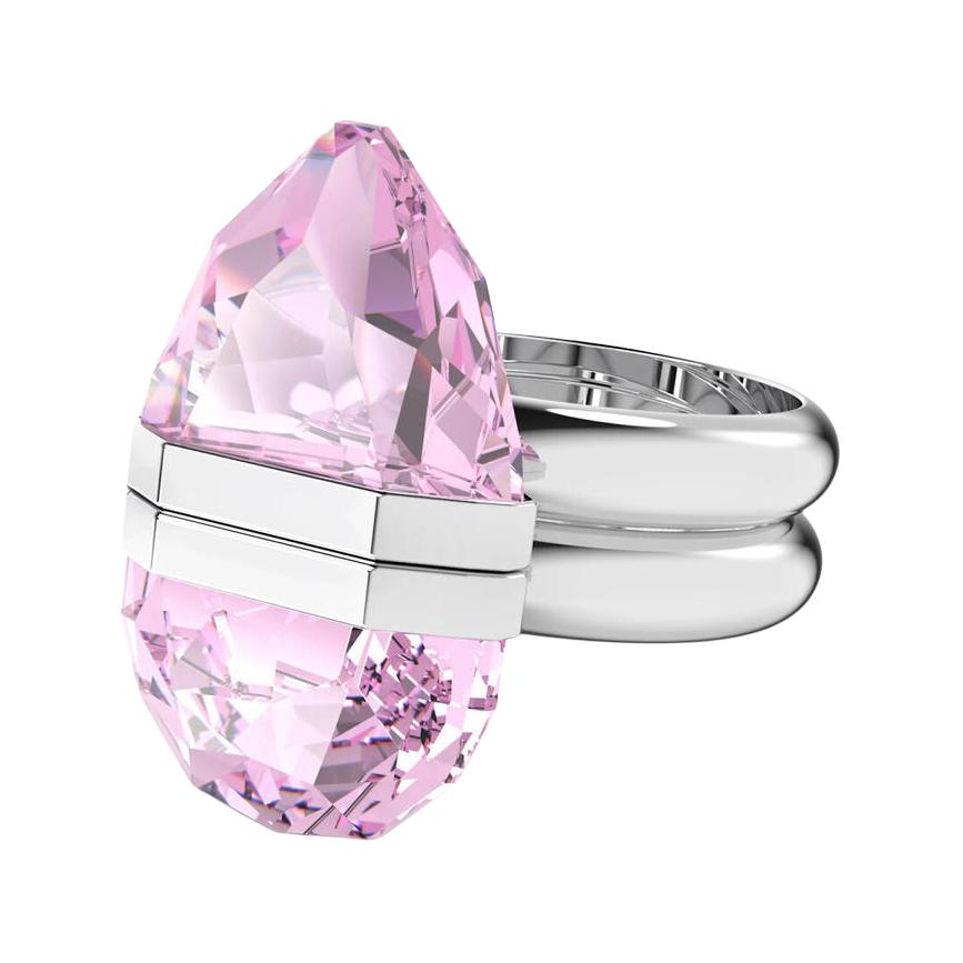 Swarovski Lucent Original Design Alloy Silver Plated Gold Plated Crystal Ring Women rings Pink 5875122803729 Box+Shopping Bag (Random Color)