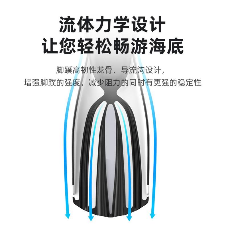 Long Blade Snorkeling Fins Scuba Diving Freediving PVC Rubber Swim Adults S/M To L/XL Sizes