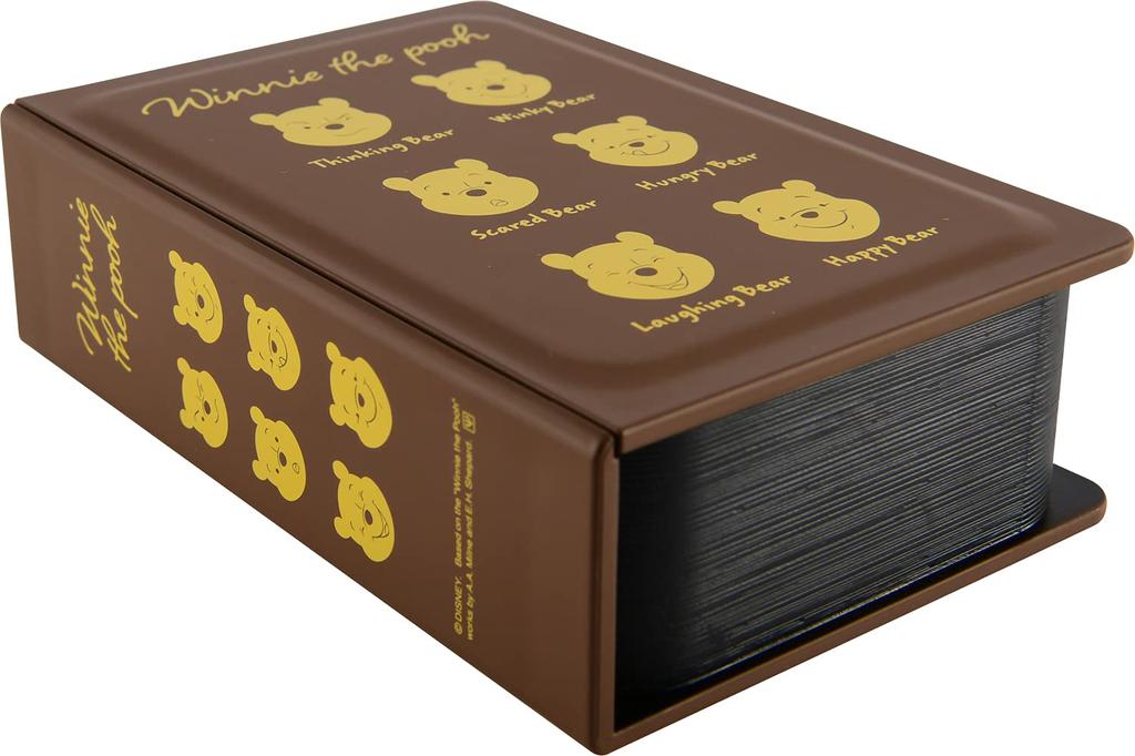 YAXEL Disney Bento Made In Microwave and Dishwasher Winnie the Pooh Book Brown Box, Japan, Safe, 500ml, Bento,