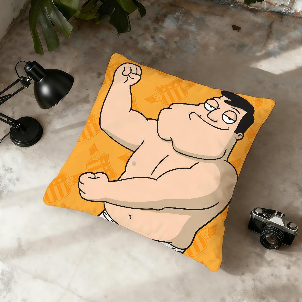 AAmerican DDad Cartoon cushion cover Home Office Convenient Nordic Simplicity Hit With Zipper Cushion Cover