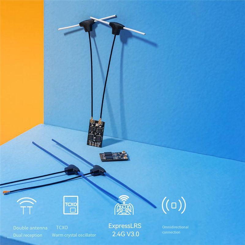 C-Convenient-Superd ELRS Diversity Receiver Exprsslrs RX 2T Antennas TCXO For RC FPV Long Range/Freestyle Drone