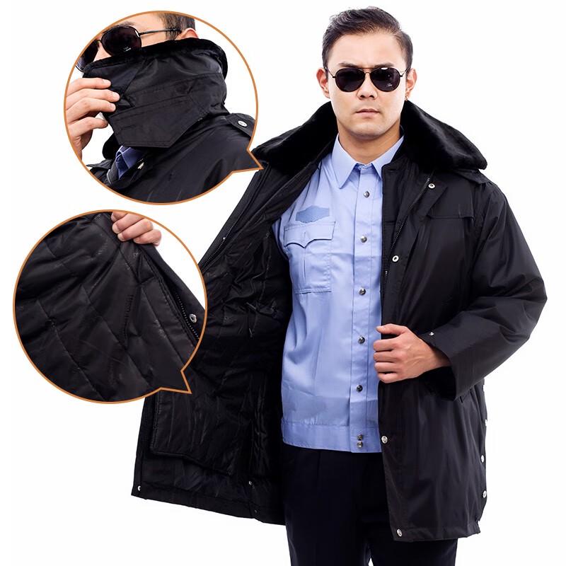 Ant Traveler Wool Fleece Security Guard Winter Overcoat