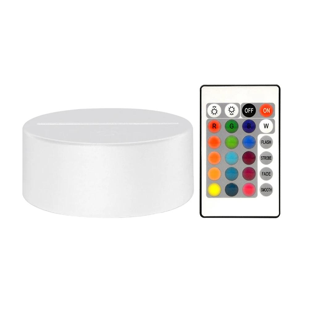 1-10PCS Acrylic Light Board Base 16 Colors Decorative Light Display Stand Remote Control LED Lamp Base for Acrylic Resin Glass
