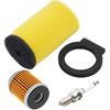 Road Passion Air Filter & Oil Filters & Spark Plugs Kits Compatible with Yamaha Big Bear 350 Kodiak 400 4x4