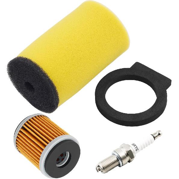 Road Passion Air Filter & Oil Filters & Spark Plugs Kits Compatible with Yamaha Big Bear 350 Kodiak 400 4x4