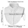 Fashion White Lace Fake Collar Black Vintage Shawl Detachable Front Tie Elegant Iris Blouse Shoulders Fake Collar Ladies