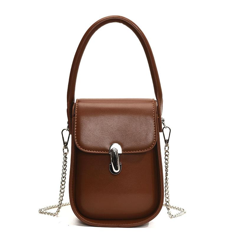 

2025 spring new niche design portable small bag texture versatile leisure commuting chain crossbody mobile phone bag