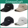 Trendy Men's Baseball Cap With Breathable Cotton Stylish Sun Protection For Outdoor Wear