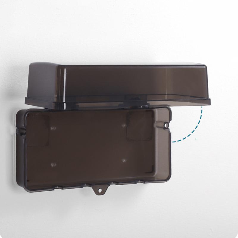 6 Outlets Plastic Cable Management Box Electrical Boxes Rain-Proof Weather Proof Plug Box Lead Cover For Protect Outlet Plug