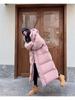 Warm Winter Pink Hooded Long Women Parkas Chaqueta Thick Cotton Padded Windproof Parcas Overcoat Casual Loose Snow Wear Jaquetas