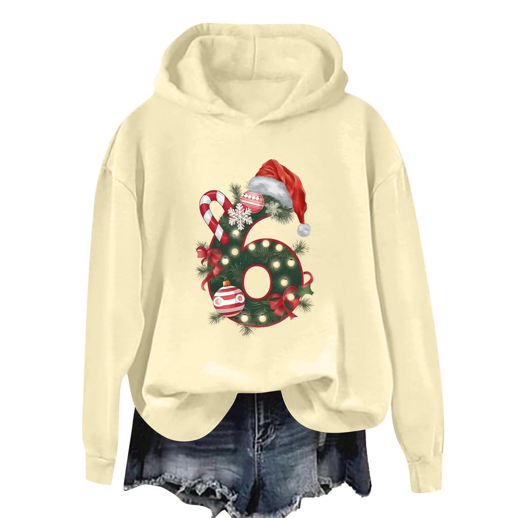 Damen Casual Fashion Outfit Sweatsuit Bedrucktes Langarm Casual Kapuzenpullover