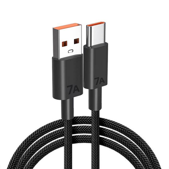 Braided 120W Type-C Fast Charging Cable for Huawei, Vivo, Oppo, Honor
