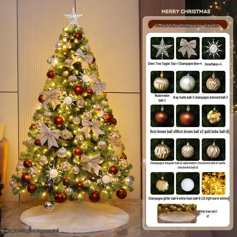 HEIXIE Luminous Christmas Tree Decoration Set