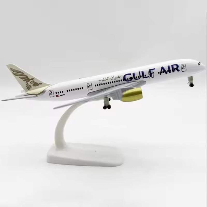 1/400 20CM Alloy Aircraft Model Airplane B787 Gulf Air 787 Metal Airplane Model Gift For Home Interior Decoration