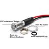 Factory Direct Sales Metal Waterproof Illuminated Motorcycle Indicator Light Turn Signal with 20cm Length Wires