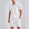 New Summer Fashion Casual Polo Short-sleeved Shirt Shorts Two-piece Men's Suit