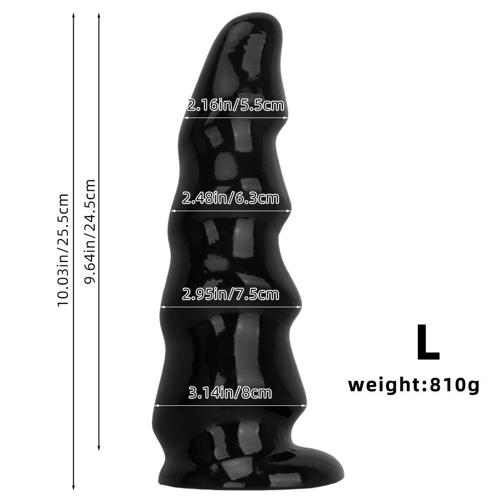 Black PVC Dildo Simulated Penis Anal Plug with Suction Cup Fisting Sex Toy Strap on Cock Big Dick Realistic Cock