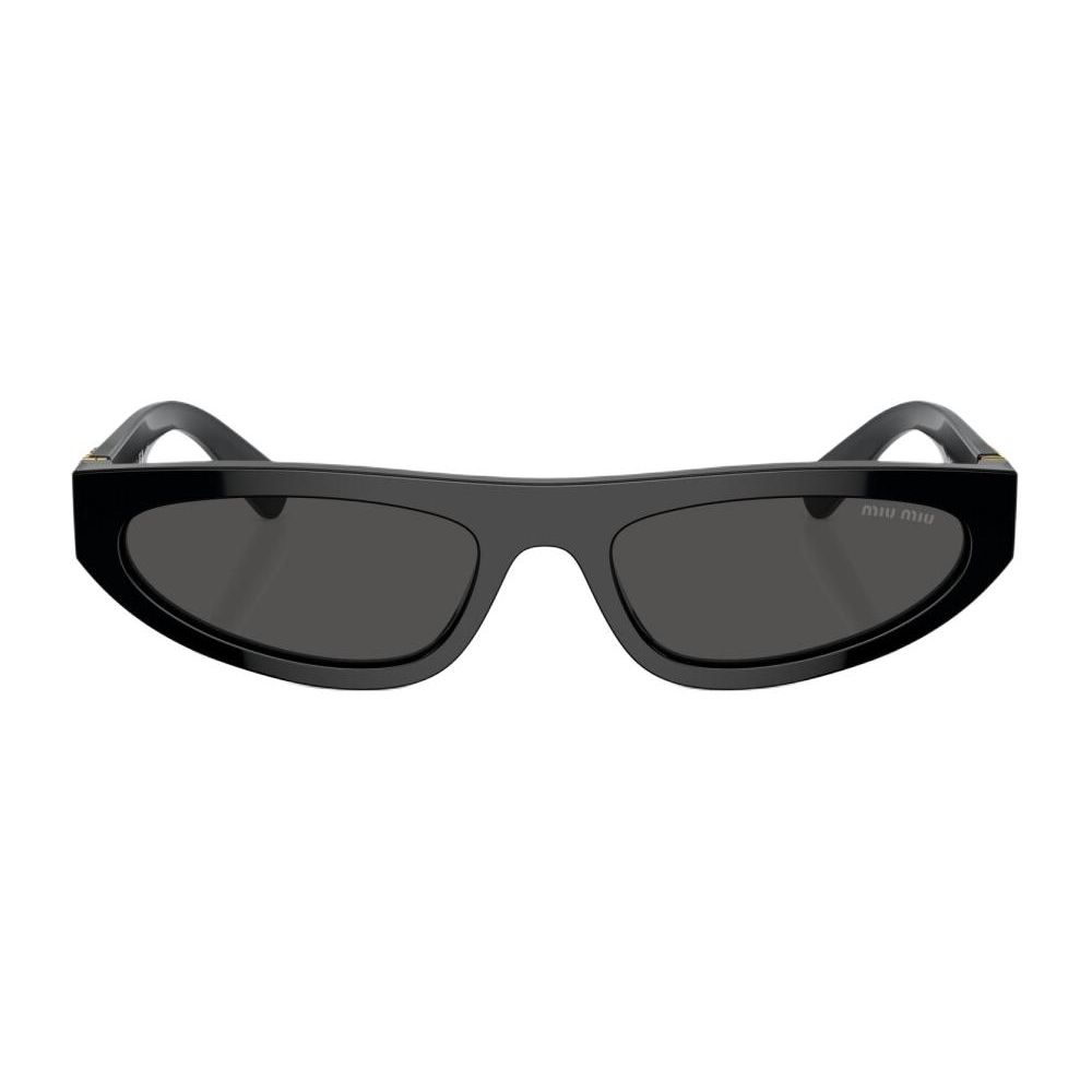 MIU MIU Logo Cat Eye Sunglasses Men Sunglasses Black MU07ZS1AB5S0