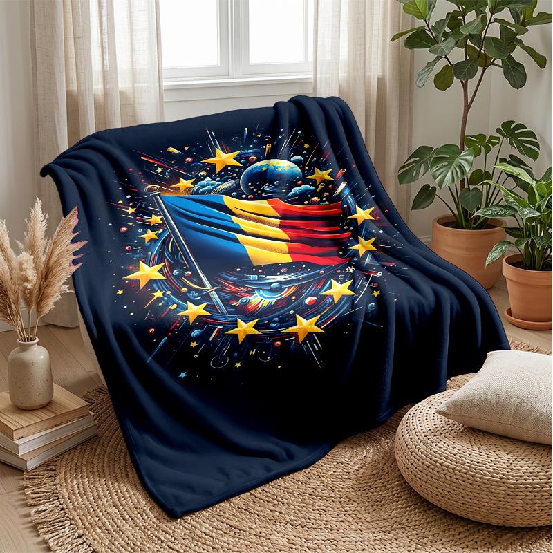 Poland Theme Blanket Soft Flannel Blanket Plush Throw Blanket Cozy Sofa Bed Blanket for Home Decor