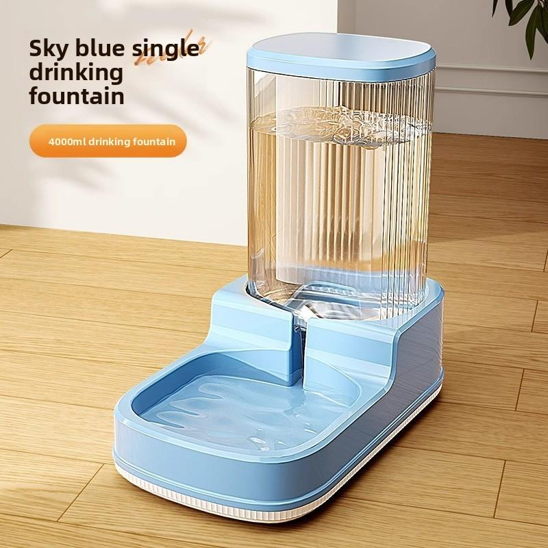 Indoor Simple Large-capacity Dog Bowl, Anti-tipping Pet Automatic Refilling Water Dispenser, Large-sized Dog Feeding Basin