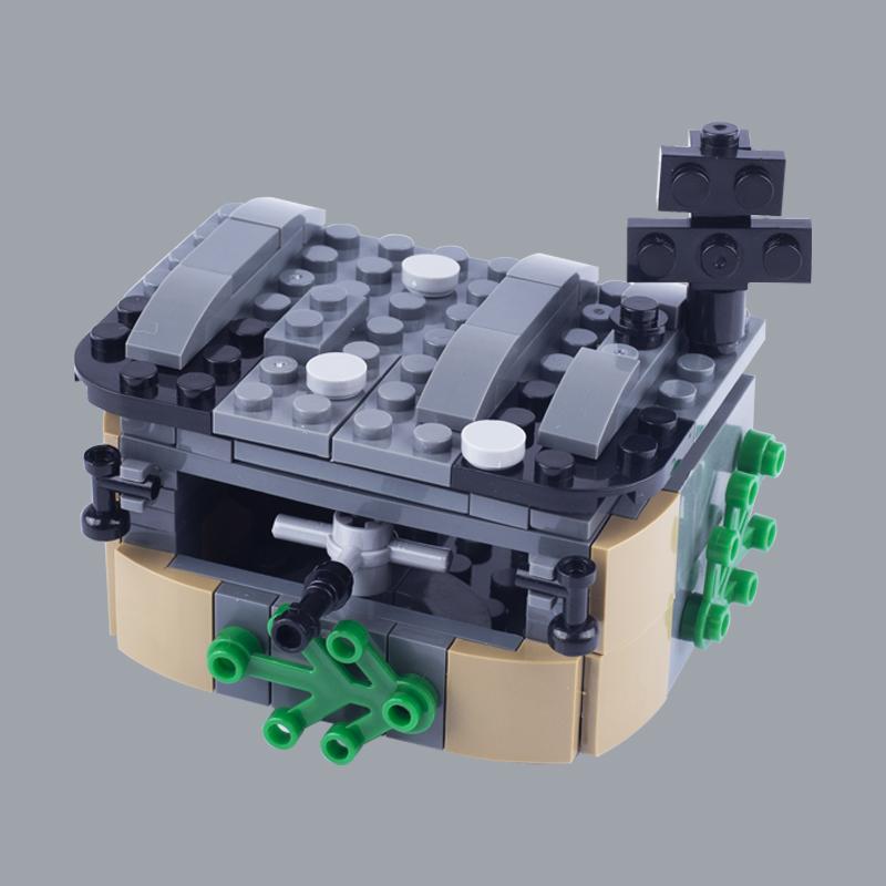 WW2 German Military Antitank Gun Building Blocks Army Soldier Figures Infantry Artillery Tower Weapon MOC Model Bricks Boys Toys