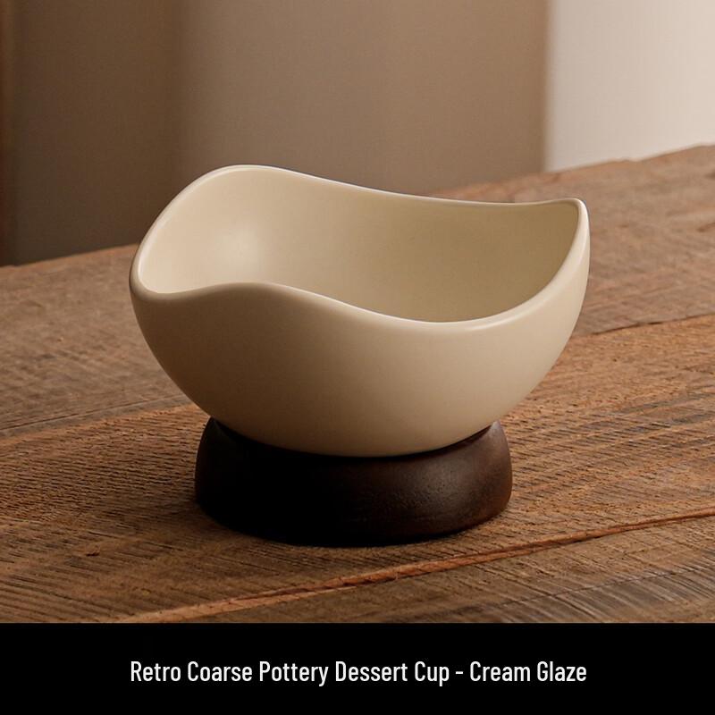 ME Coarse Pottery Dessert Bowl
