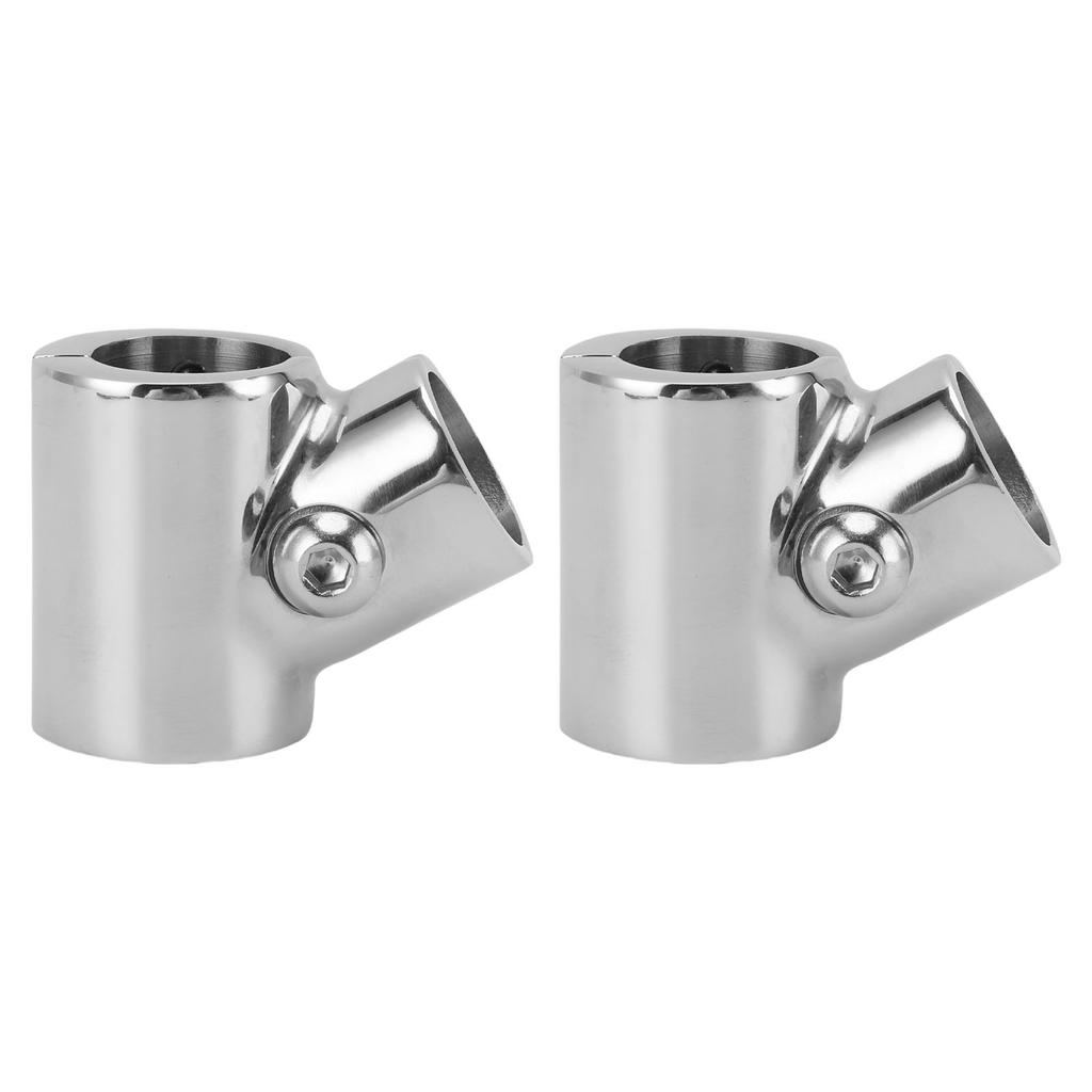 Boat Handrail Fitting 60 Degrees  316 Stainless Steel Polished Finish Stylish Look 3 Way Tee Handrail Pipe