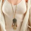 Set Collana Orecchini Pendenti con Nappe Stile Boho Donna Elegante Bronzo Antico Placcato Geometrico Lunghe Nappe Gioielli Regalo per Matrimonio Festa