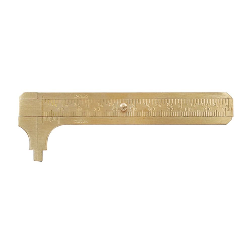 Sliding Pocket Caliper Brass Sliding Gauge Retro Vernier Calipe  Measuring Tool