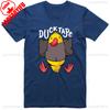 Funny T Shirt Duck Tape Print Regular Fit Cotton Tee Hipster Short Sleeve Comfortable Personality Tops for Outdoor Enthusiasts