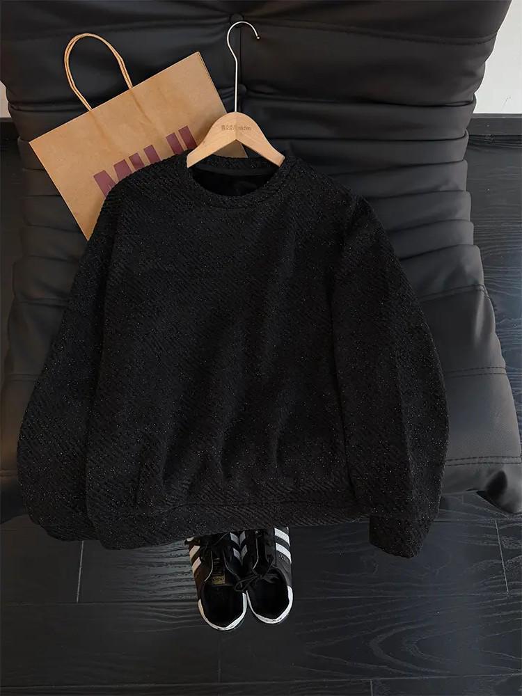 Men's 2026 Zebra Print Velvet-Lined Heavyweight Hoodie: Full Sky Stars, Round Neck, American Style, Autumn/Winter.