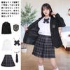 Cosplay Uniformní Blejzr Středoškolská Dívka JK Uniforma 6dílná Sada Středoškolská Dívčí Uniforma Sukně Košile Kravata Motýlek Odznak Cosplay Školní Uniforma Námořnická