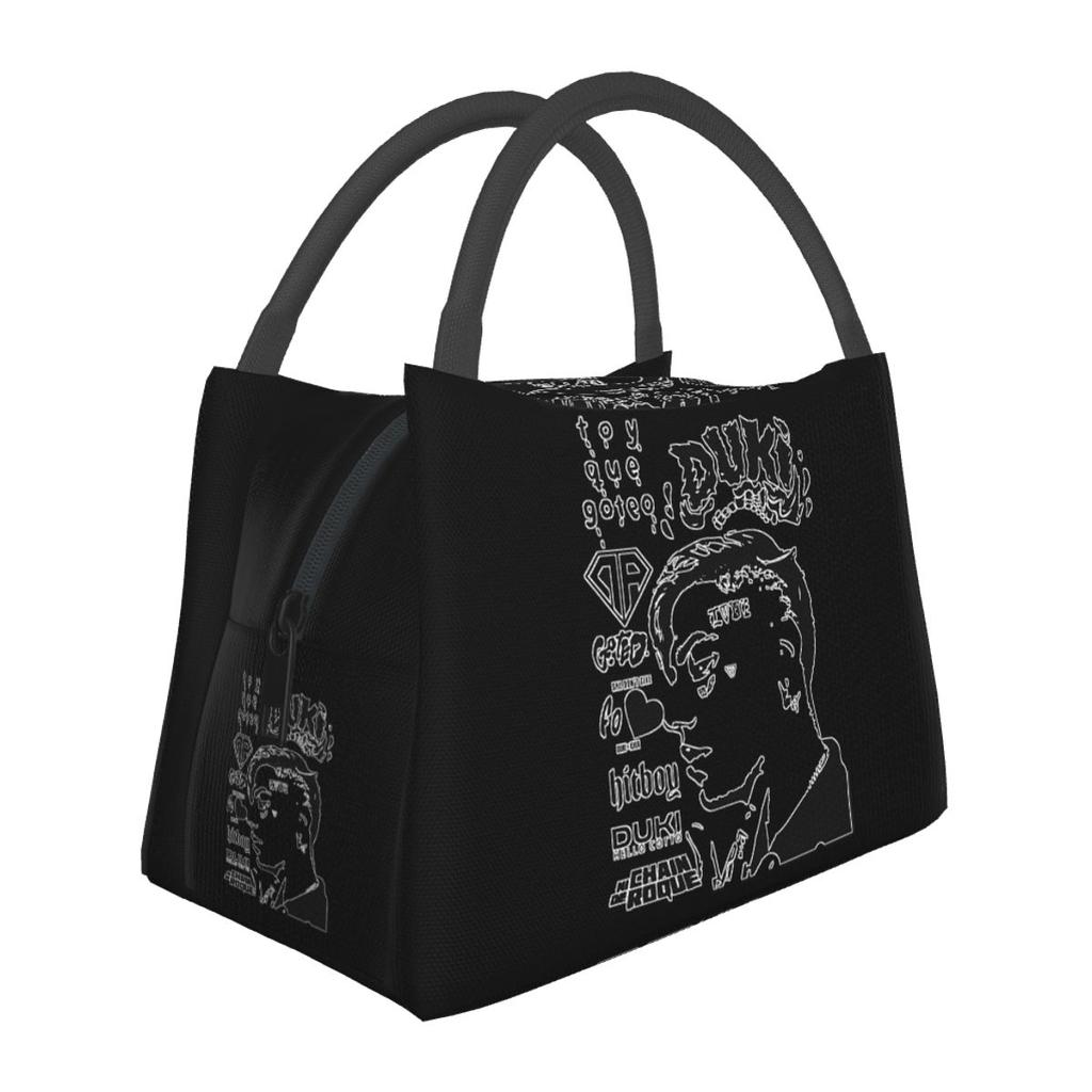 Duki Hip Hop Insulated Lunch Bag for Women Picnic Storage Food Boxes Portable Container Cooler Thermal Lunch Box Tote
