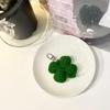 Four-leaf clover keychain lucky handmade knitted group gift