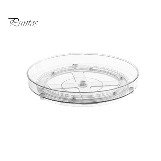 

Прозрачная полка для специй Lazy Susan, поворотный многослойный держатель для специй, вращающийся на 360 градусов, кухонный органайзер для столешницы Single Layer