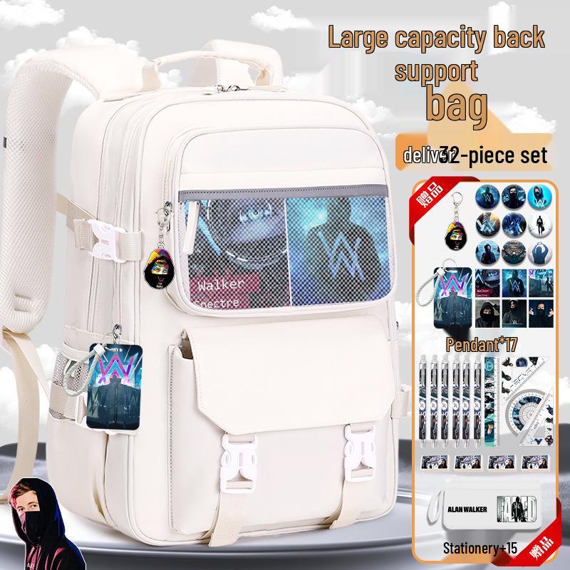 

Alan Walker Boys Large Capacity Lightweight Backpack for Elementary and Middle School