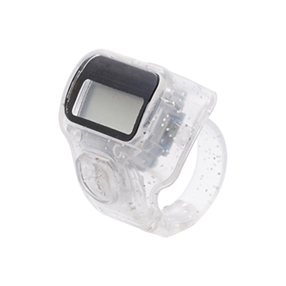 Resettable Finger Counter LED Display Electronic Tally Counter Handheld Clicker  Prayer Beads серебряный