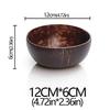 Coconut Shell Bowl Natural Old Coconut Shell Wooden Rice Bowl Spoon Fruit Product Dining Salad Storage Bowl Kitchen Tableware