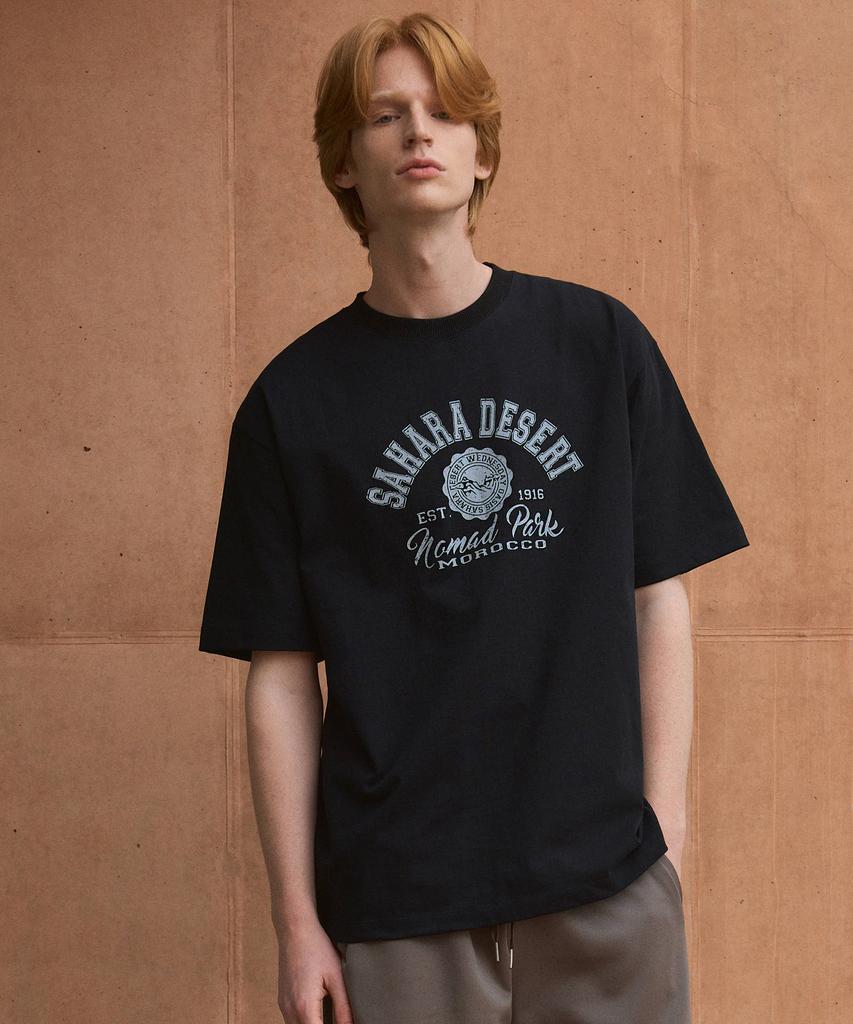 Wednesday Oasis (Unisex) Pure Cotton Sahara Semi Oversized T-Shirt (4 Colors)