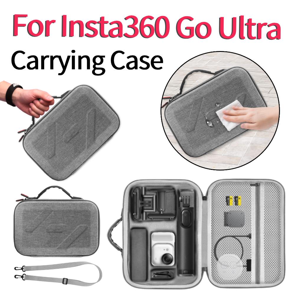 Für Insta360 Go Ultra Kamera-Tragetasche Staubdichte Schutzbox Reise-Aufbewahrungstasche Tragbare Nylon-Handtasche Kamera-Zubehör