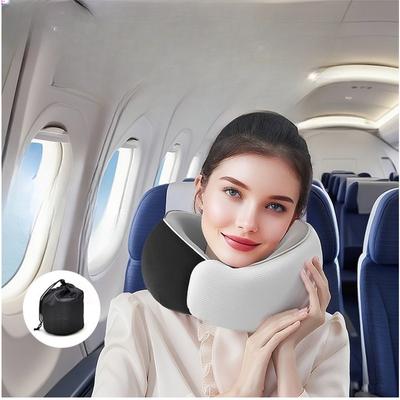 Portable Memory Foam U Shaped Pillow Soft Ergonomic Neck Support for Travel Airplane Office Nap Comfortable Sleep Aid