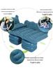 Universal Inflatable Car Bed - Rear Seat Flocking Sleep Pad with Cartoon Design